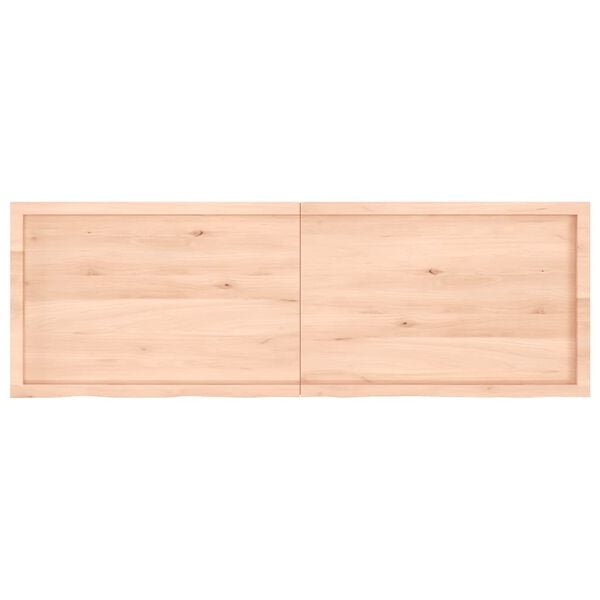 vidaXL Bathroom Countertop 180x60x(2-6) cm Untreated Solid Wood