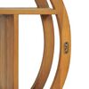 vidaXL Yin Yang Wall Shelf 60x15x60 cm Solid Teak Wood