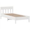 vidaXL Bed Frame without Mattress White 90x200 cm Solid Wood Pine