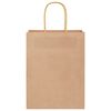 vidaXL Paper Bags 50 pcs with Handles Brown 21x11x28 cm