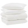 vidaXL Winter Duvet with Pillow 3 pcs White Microfiber