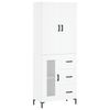 vidaXL Highboard White 69,5x34x180 cm Engineered Wood