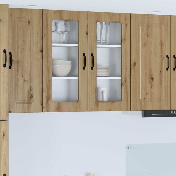 vidaXL Kitchen Cabinet Kalmar 2 pcs Artisan Oak 40 x 31 x 80 cm