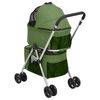 vidaXL 2-Layers Folding Dog Stroller Green 83x48x97 cm Oxford Fabric