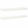 vidaXL Garden Cover Profile 2 pcs 100 x 20 x 5 cm Steel White