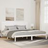 vidaXL Extra Long Bed Frame without Mattress White 160x220 cm Solid Wood