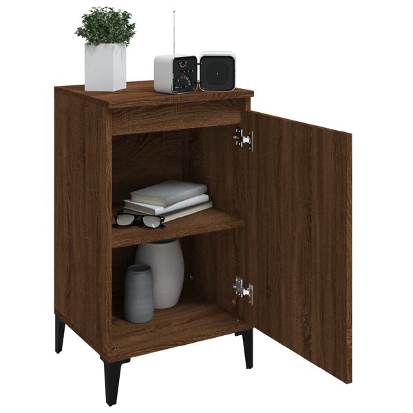 vidaXL Bedside Cabinets 2 pcs Brown Oak 40x35x70 cm Engineered Wood