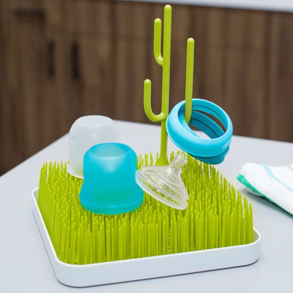 boon Countertop Bottle Drying Rack Grass