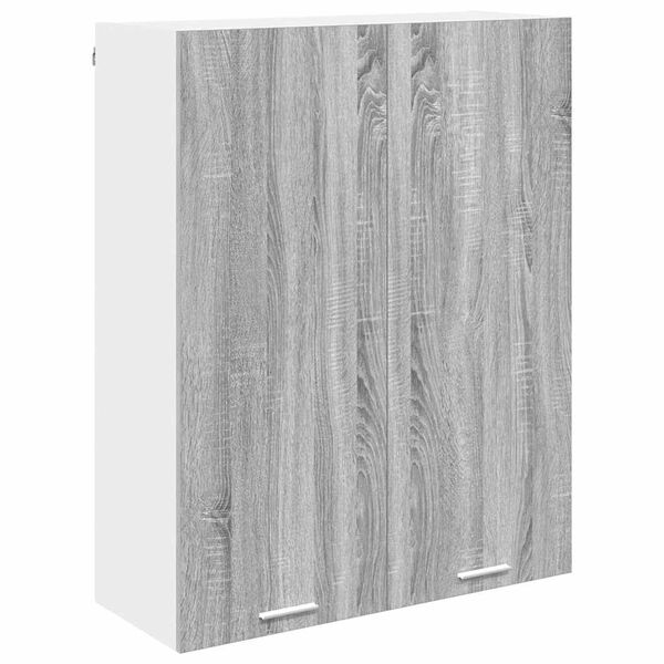vidaXL Hanging Cabinet Grey Sonoma 80 x 31 x 100 cm Engineered Wood