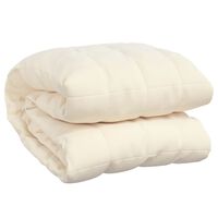 vidaXL Weighted Blanket Light Cream 120x180 cm 5 kg Fabric