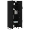 vidaXL Highboard Black 69.5x34x180 cm Engineered Wood