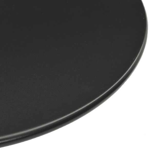 vidaXL Garden Table Round Black Ø60x105 cm Steel