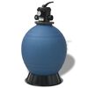 vidaXL Pool Sand Filter Blue &Oslash; 55.9 x 96.5 cm PE