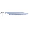 vidaXL Blue and White 5 x 3 m Polyester with PU coating