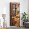 vidaXL Highboard with Drawer 2 pcs Old Wood Engineered Wood