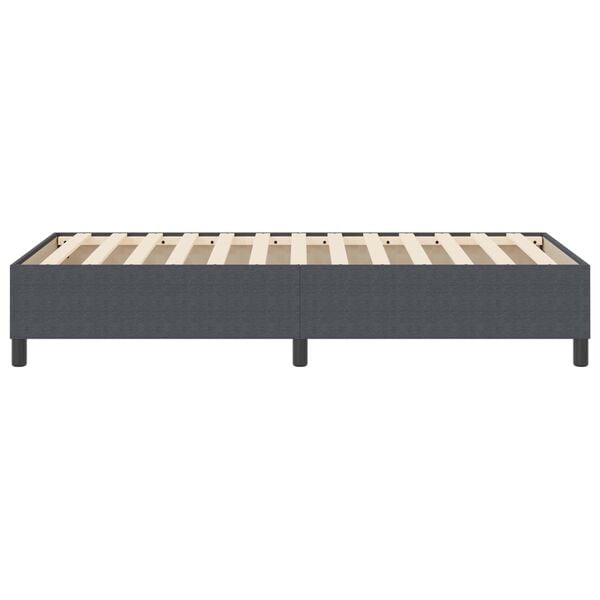 vidaXL Platform Bed Frame Dark Grey 100 x 200 cm Fabric