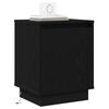 vidaXL Bedside Cabinet Black Oak 39 x 34.5 x 50 cm Engineered wood