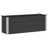 vidaXL Garden Raised Bed Black 150 x 50 x 54 cm alu.