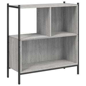 vidaXL Bookcase Grey Sonoma 72x28x77,5 cm Engineered Wood
