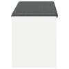 vidaXL Hall Bench White 103 x 38 x 45 cm Engineered Wood and Fabric