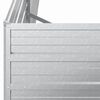 vidaXL Garden Raised Bed 160x80x45 cm Galvanized Steel Silver