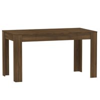 vidaXL Dining Table Brown Oak 140x74.5x76 cm Engineered Wood