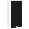vidaXL Hanging Cabinet Black Oak and White 50 x 31 x 100 cm