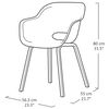 Keter Garden Chair with Metal Legs Noa 2 pcs Graphite