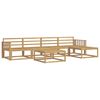 vidaXL Outdoor Sofa Set 6 pcs White 79 x 79 x 37 cm Solid Acacia Wood