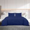 vidaXL Duvet Cover Set Navy Blue 260x220 cm Light-weight Microfiber