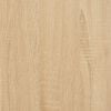 vidaXL Highboard Sonoma Oak 69.5x34x180 cm Engineered Wood