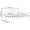 vidaXL Bed Frame without Mattress Black 180x200 cm Super King Solid Wood