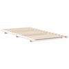 vidaXL Floor Bed Frame White 100 x 210 cm Solid pine wood