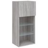 vidaXL TV Cabinet with LED Lights Grey Sonoma 40.5x30x90 cm