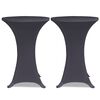 vidaXL Stretch Table Cover 4 pcs 70 cm Anthracite
