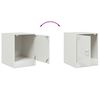 vidaXL Bedside Cabinets 2 pcs White 34.5x39x44 cm Steel