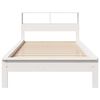 vidaXL Bookcase Bed without Mattress White 90x200 cm Solid Wood Pine