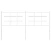 vidaXL Metal Replace Headboard White 150 cm