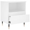 vidaXL Bedside Cabinets 2 pcs White 40x35x50 cm Engineered Wood