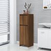 vidaXL Bathroom Cabinet Brown Oak 30x30x95 cm Engineered Wood