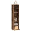 vidaXL CD Cabinet Old Wood 21x20x88 cm Engineered Wood