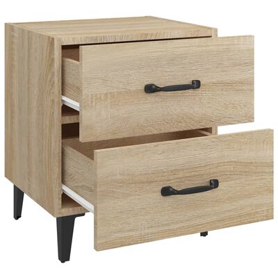 vidaXL Bedside Cabinet Sonoma Oak 40x35x47.5 cm