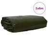 vidaXL Tarpaulin 650g / m&sup2; Olive Green 5 x 6 m Canvas with PVC Coating