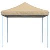 vidaXL Party Tent Folding Beige 292 x 292 x 315 cm Oxford Fabric