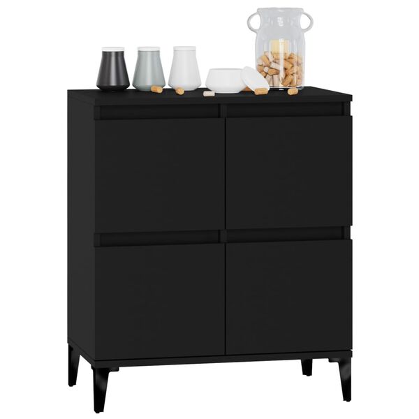 vidaXL Sideboard Black 60x35x70 cm Engineered Wood