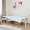 vidaXL Metal Bed Frame without Mattress White 90x200cm
