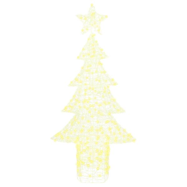 vidaXL Christmas Tree with 240 LEDs Warm white 150 cm Acrylic