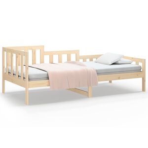 vidaXL Day Bed without Mattress 90x190 cm Single Solid Wood Pine