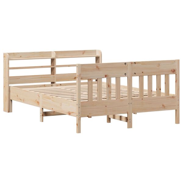 vidaXL Bed Frame without Mattress 140x200 cm Solid Wood Pine