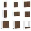 vidaXL 14 Piece Kitchen Cabinet Set Lucca Brown Oak Engineered Wood